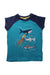 A Blue Short Sleeve T Shirts from Frugi in size 5T for girl. (Front View)