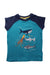 A Blue Short Sleeve T Shirts from Frugi in size 5T for girl. (Front View)
