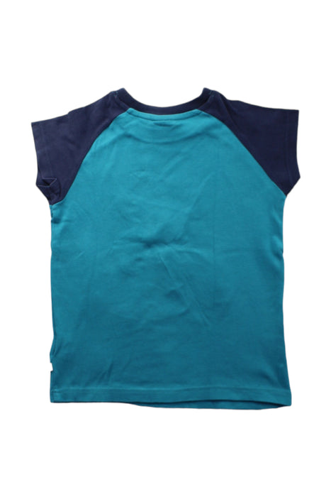 A Blue Short Sleeve T Shirts from Frugi in size 5T for girl. (Back View)