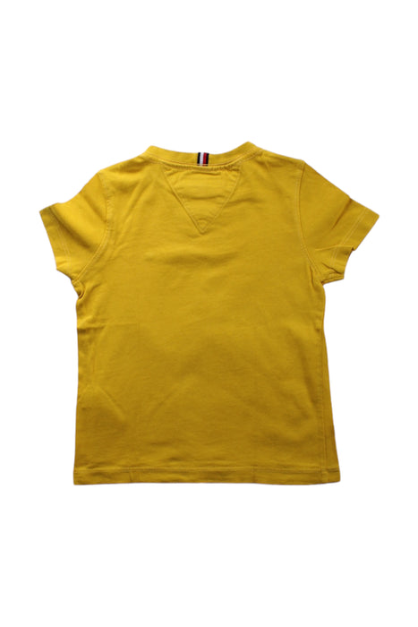 A Yellow Short Sleeve T Shirts from Tommy Hilfiger in size 3T for girl. (Back View)