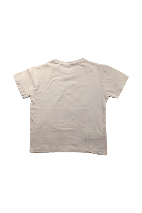 A Beige Short Sleeve T Shirts from Mayoral in size 6T for boy. (Back View)