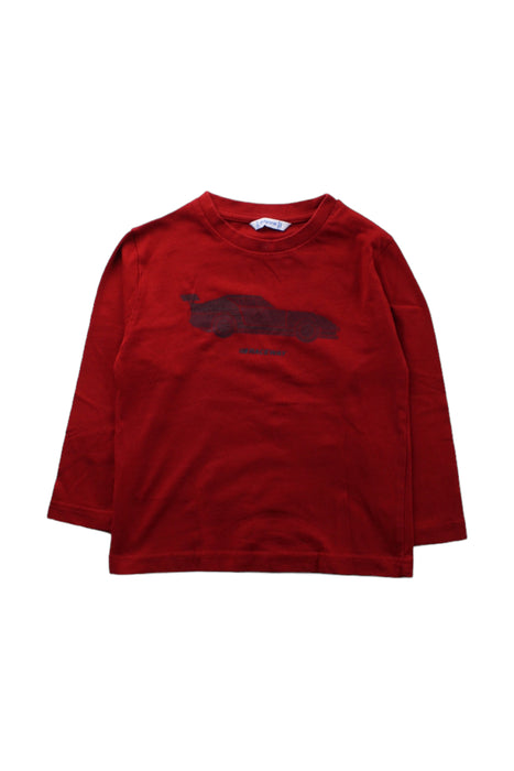 A Red Long Sleeve T Shirts from Mayoral in size 3T for boy. (Front View)