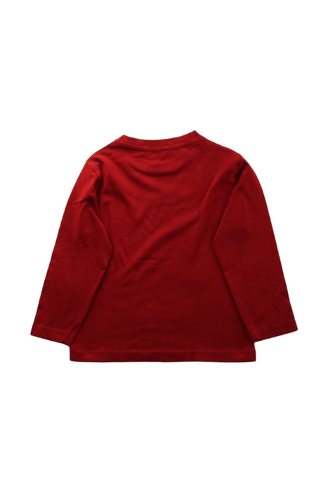 A Red Long Sleeve T Shirts from Mayoral in size 3T for boy. (Back View)