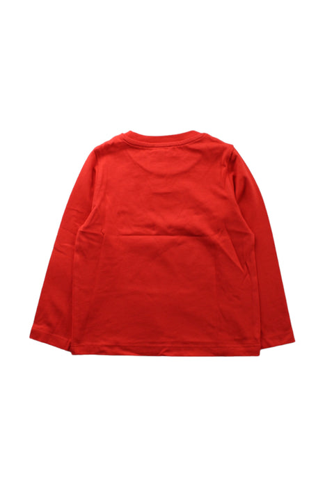 A Red Long Sleeve T Shirts from Jacadi in size 4T for boy. (Back View)