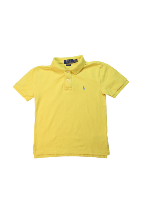 A Yellow Short Sleeve Polos from Polo Ralph Lauren in size 8Y for neutral. (Front View)