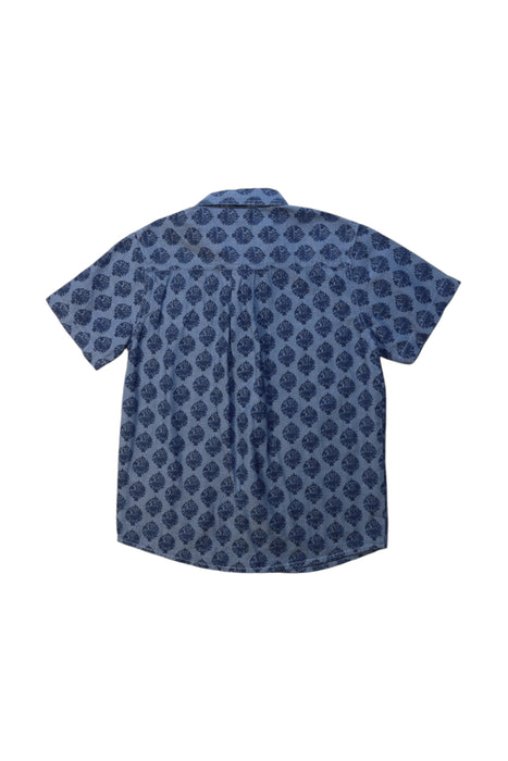 A Blue Short Sleeve Shirts from Peek in size 8Y for boy. (Back View)