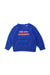 A Blue Crewneck Sweatshirts from Jacadi in size 6T for boy. (Front View)