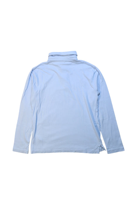 A Blue Long Sleeve Polos from Crewcuts in size 8Y for boy. (Back View)