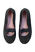 A Black Flats from Jacadi in size 5T for girl. (Back View)