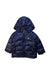 A Navy Puffer/Quilted Jackets from Nicholas & Bears in size 3T for boy. (Front View)