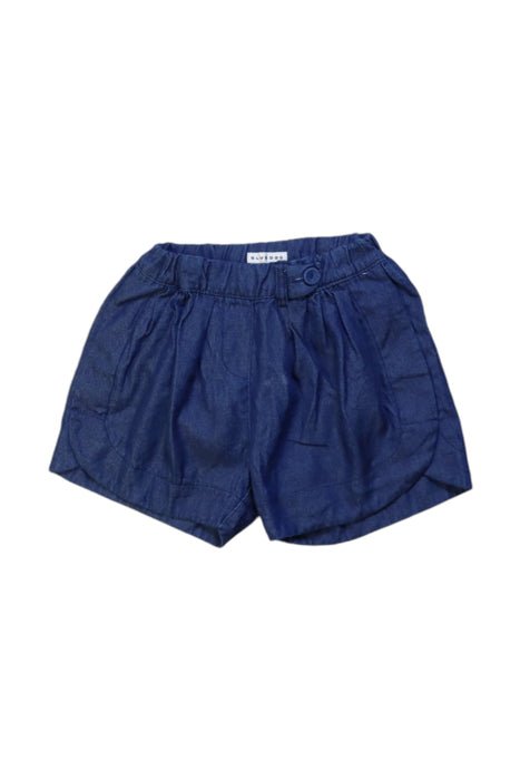 A Navy Shorts from Blue Dog Baby in size 3T for girl. (Front View)