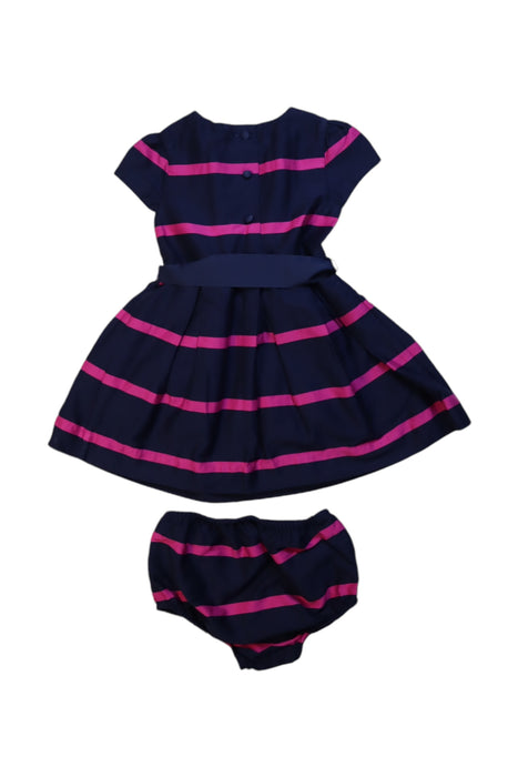 A Navy Dress Sets from Ralph Lauren in size 6-12M for girl. (Back View)