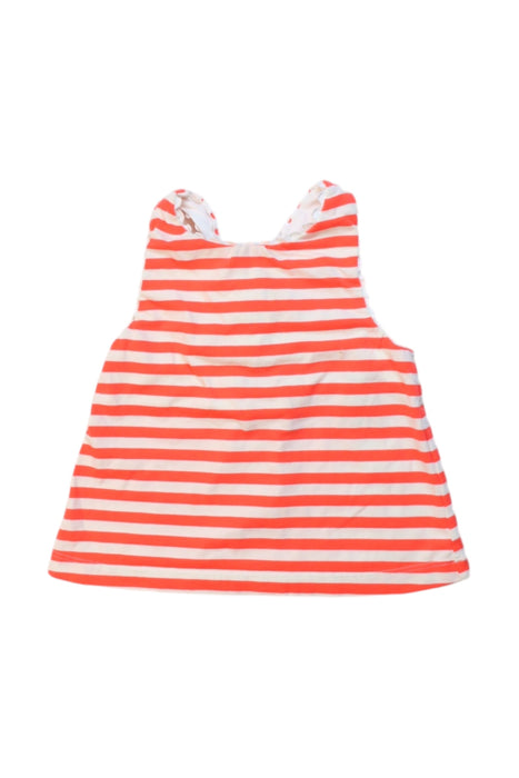 A Peach Sleeveless Tops from Jacadi in size 6-12M for girl. (Front View)