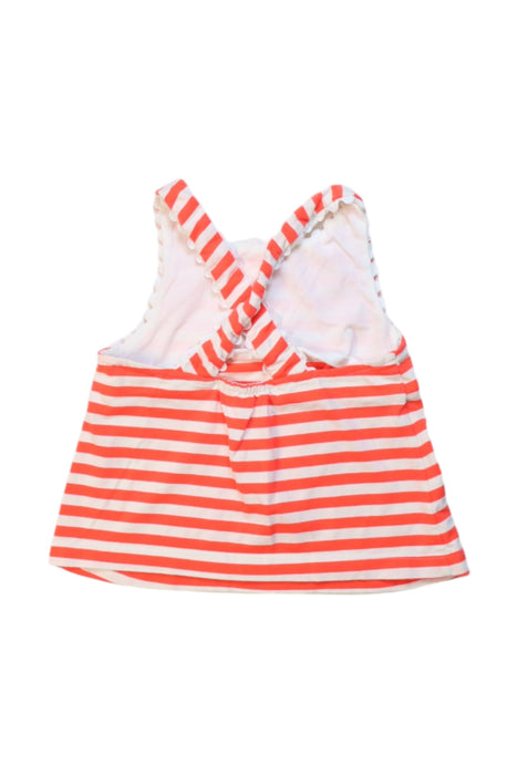 A Peach Sleeveless Tops from Jacadi in size 6-12M for girl. (Back View)