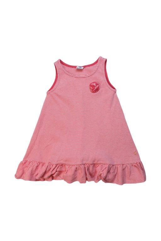 A Pink Sleeveless Dresses from Petit Bateau in size 18-24M for girl. (Front View)