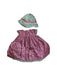 A Purple Shorts Sets from Kite in size 3-6M for girl. (Back View)