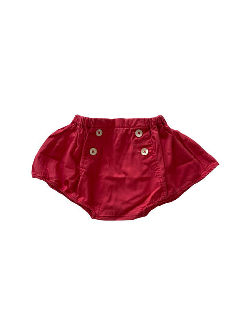 A Red Bloomers from Natalys in size 6-12M for neutral. (Front View)