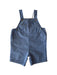 A Blue Overall Shorts from Petit Bateau in size 6-12M for neutral. (Front View)