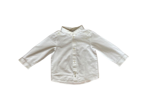 A White Long Sleeve Shirts from Jacadi in size 6-12M for boy. (Front View)