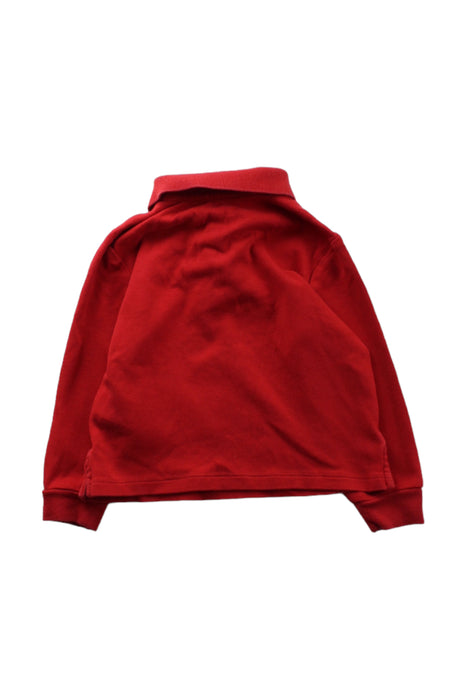 A Red Long Sleeve Polos from Ralph Lauren in size 2T for boy. (Back View)