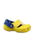 A Yellow Sandals from Crocs in size 3T for boy. (Front View)