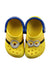 A Yellow Sandals from Crocs in size 3T for boy. (Back View)