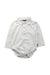 A White Long Sleeve Bodysuits from Jojo Maman Bébé in size 12-18M for boy. (Front View)