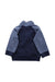 A Blue Zippered Sweatshirts from The Little White Company in size 12-18M for boy. (Back View)