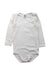 A White Long Sleeve Bodysuits from Petit Bateau in size 2T for neutral. (Front View)