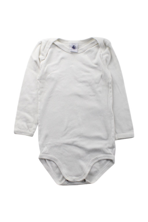 A White Long Sleeve Bodysuits from Petit Bateau in size 2T for neutral. (Front View)