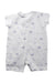 A White Short Sleeve Rompers from The Little White Company in size 6-12M for boy. (Back View)