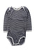 A Blue Long Sleeve Bodysuits from Petit Bateau in size 2T for boy. (Front View)