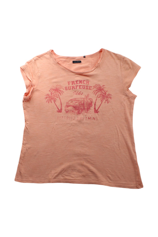 A Orange Short Sleeve T Shirts from IKKS in size 10Y for girl. (Front View)