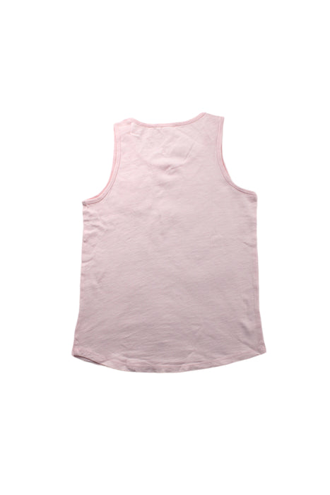 A Pink Sleeveless T Shirts from Crewcuts in size 8Y for girl. (Back View)