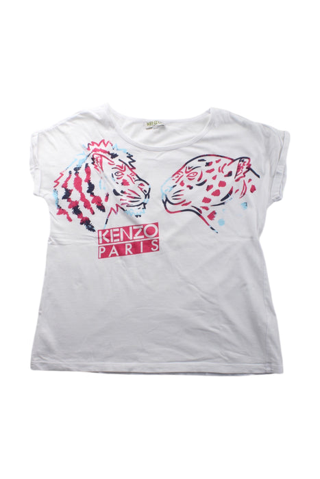 A White Short Sleeve T Shirts from Kenzo in size 10Y for girl. (Front View)