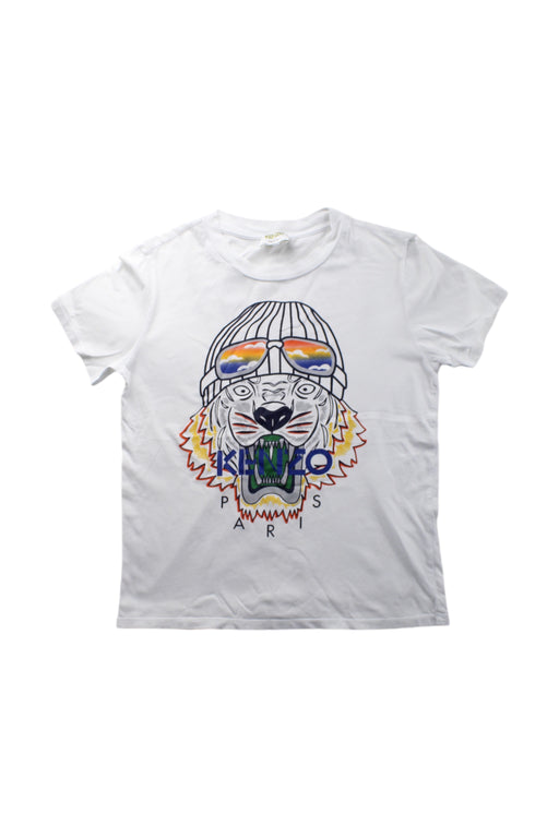 A White Short Sleeve T Shirts from Kenzo in size 12Y for boy. (Front View)