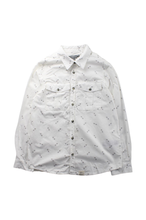 A Black Long Sleeve Shirts from Bonpoint in size 10Y for boy. (Front View)