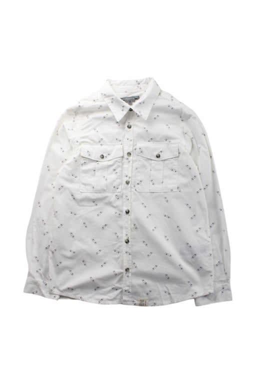 A Black Long Sleeve Shirts from Bonpoint in size 10Y for boy. (Front View)