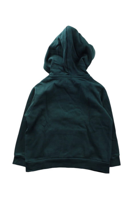 A Green Hooded Sweatshirts from Monoprix in size 4T for boy. (Back View)