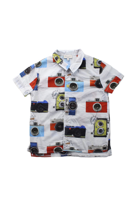 A White Short Sleeve Shirts from Paul Smith in size 4T for boy. (Front View)