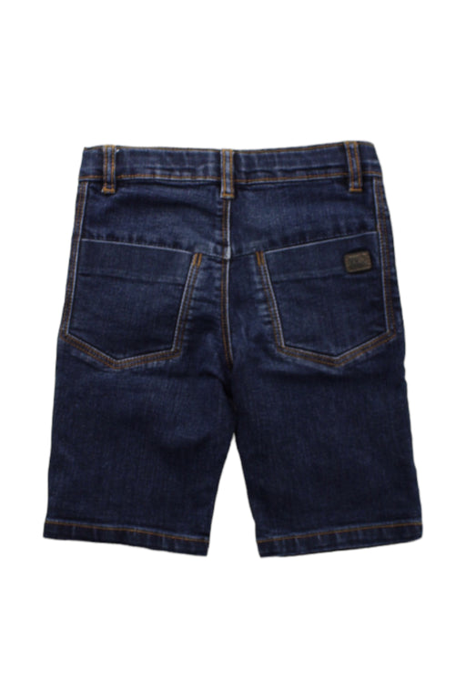 A Blue Shorts from IKKS in size 4T for boy. (Back View)