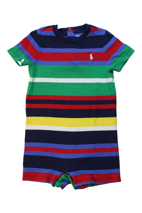 A Multicolour Short Sleeve Rompers from Ralph Lauren in size 12-18M for boy. (Front View)