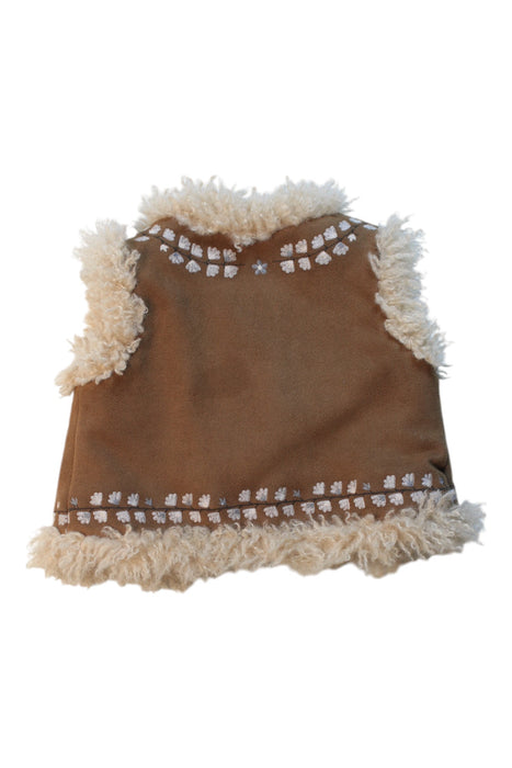 A Brown Dress Up Vests from Bonpoint in size 2T for neutral. (Back View)