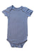 A Blue Short Sleeve Bodysuits from Kyte Baby in size 12-18M for neutral. (Front View)