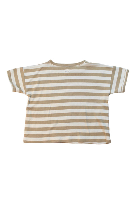 A Beige Short Sleeve T Shirts from Organic Zoo in size 2T for neutral. (Back View)