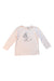 A Pink Long Sleeve T Shirts from Bonton in size 3T for girl. (Front View)