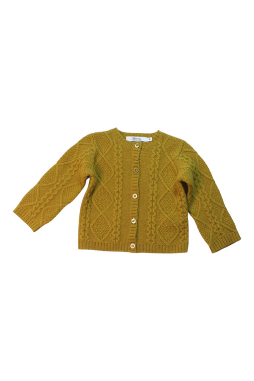 A Green Cardigans from Bonpoint in size 12-18M for girl. (Front View)