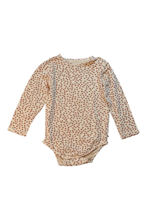 A Beige Long Sleeve Bodysuits from Konges Sløjd in size 2T for girl. (Front View)