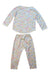 A Multicolour Pyjama Sets from Petit Bateau in size 2T for girl. (Back View)