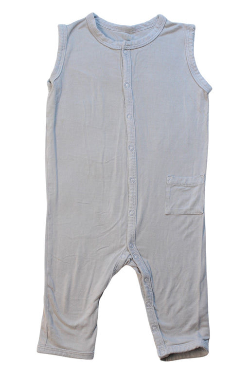 A Grey Sleeveless Jumpsuits from Kyte Baby in size 12-18M for neutral. (Front View)